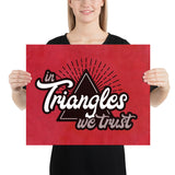 In Triangles We Trust Jiu-Jitsu Art Poster Print