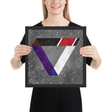 Jiu-Jitsu Rank Triangle Framed Art Poster Print