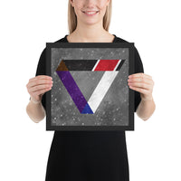 Jiu-Jitsu Rank Triangle Framed Art Poster Print