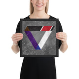 Jiu-Jitsu Rank Triangle Framed Art Poster Print