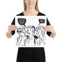 Co-Ed Class Jiu-Jitsu Ladies BJJ Poster Print