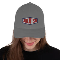 Red, White & Blue Jiu-Jitsu Structured Solid Back Twill Cap