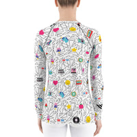 80s Pop Icons Women's Rash Guard
