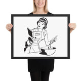 Mastering Chokeholds Framed Jiu-Jitsu Art Poster Print