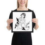 Mastering Chokeholds Framed Jiu-Jitsu Art Poster Print