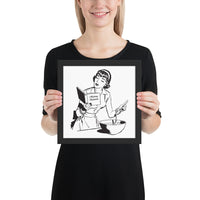 Mastering Chokeholds Framed Jiu-Jitsu Art Poster Print