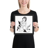 Mastering Chokeholds Framed Jiu-Jitsu Art Poster Print