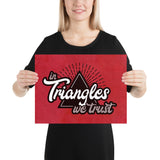 In Triangles We Trust Jiu-Jitsu Art Poster Print