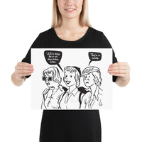 Co-Ed Class Jiu-Jitsu Ladies BJJ Poster Print