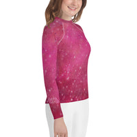 Pink Space Jiu-Jitsu Youth Rash Guard