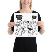 Co-Ed Class Jiu-Jitsu Ladies BJJ Poster Print