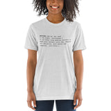 Porrada Definition Unisex Tri-blend Tee
