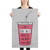 My Back Takes Bring All the Boys to the Yard Jiu-Jitsu Art Poster Print