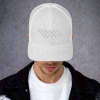 Vida Icon White on White Trucker Cap