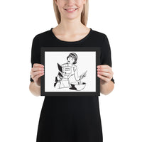 Mastering Chokeholds Framed Jiu-Jitsu Art Poster Print