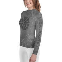 Jiu-Jitsu Space Hexagon Youth Rash Guard