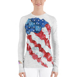 American Flag Vida Jiu-Jitsu Women's Rash Guard
