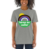Keep on Rollin' Unisex Tri-blend Tee