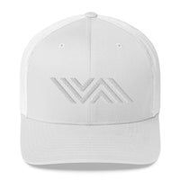 Vida Icon White on White Trucker Cap