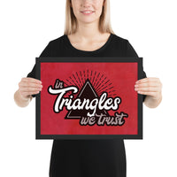 In Triangles We Trust Framed Jiu-Jitsu Art Poster Print