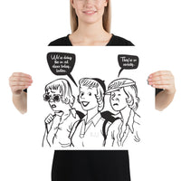 Co-Ed Class Jiu-Jitsu Ladies BJJ Poster Print