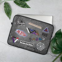 Jiu-Jitsu Stickers Laptop Sleeve