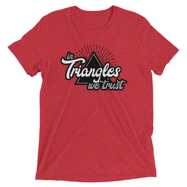 In Triangles We Trust Short Sleeve Tri-Blend T-shirt