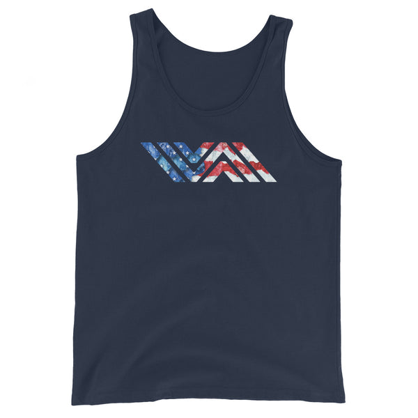 Vida American Flag Icon Premium Unisex Tank Top