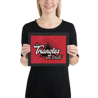In Triangles We Trust Framed Jiu-Jitsu Art Poster Print