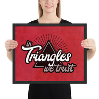 In Triangles We Trust Framed Jiu-Jitsu Art Poster Print