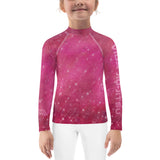 Pink Space Jiu-Jitsu Kids Rash Guard