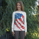 American Flag Vida Jiu-Jitsu Women's Rash Guard