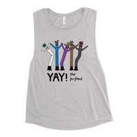 YAY! (for jiu-jitsu) Dancing Balloon Guys Ladies’ Muscle Tank