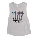 YAY! (for jiu-jitsu) Dancing Balloon Guys Ladies’ Muscle Tank