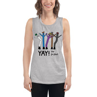YAY! (for jiu-jitsu) Dancing Balloon Guys Ladies’ Muscle Tank