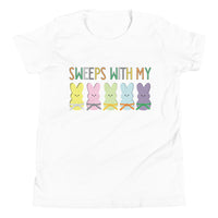 Sweeps With My Peeps Youth BJJ Easter Short Sleeve T-Shirt
