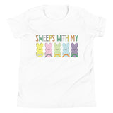 Sweeps With My Peeps Youth BJJ Easter Short Sleeve T-Shirt