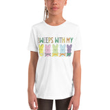 Sweeps With My Peeps Youth BJJ Easter Short Sleeve T-Shirt